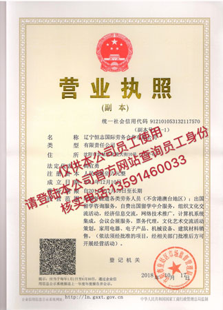 沈阳营业执照 沈阳营业执照
