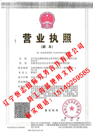 吉林省梅河口市营业执照 吉林省梅河口市营业执照